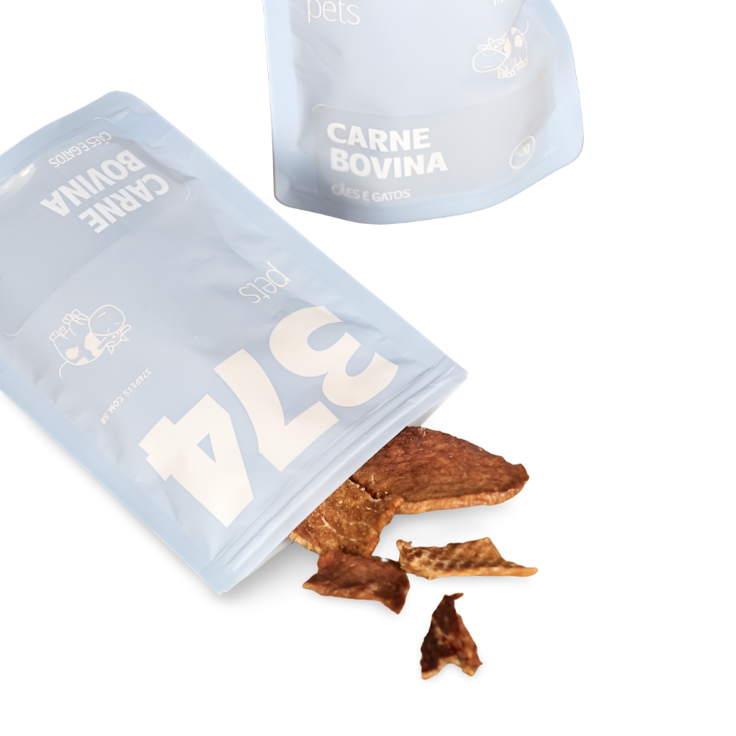KIT 5 SNACKS 374 - CARNE BOVINA - 50G