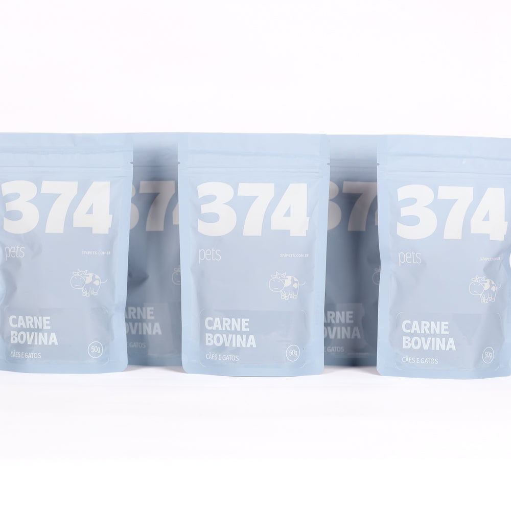 KIT 5 SNACKS 374 - CARNE BOVINA - 50G