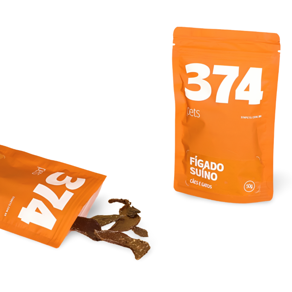 KIT 5 SNACKS 374 – FÍGADO SUÍNO - 50G