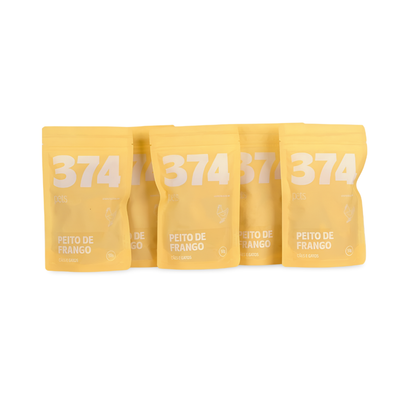 KIT 5 SNACKS 374 - PEITO DE FRANGO - 50G