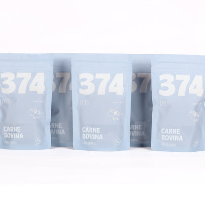 KIT 5 SNACKS 374 - CARNE BOVINA - 50G